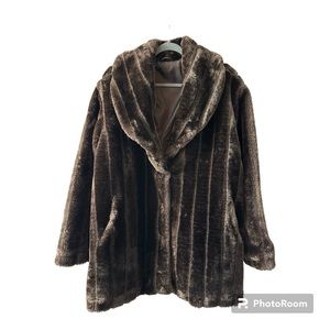 Faux Mink Coat Womens Size 2X